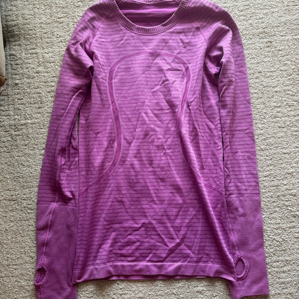 Lululemon Purple Long Sleeve Swiftly Tech Size 4